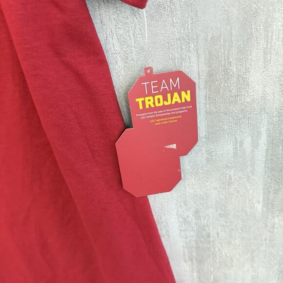 USC Trojans T-Shirt Men's 2XL Fight On Forever Red Short Sleeve Crew Neck NWT - Picture 7 of 12